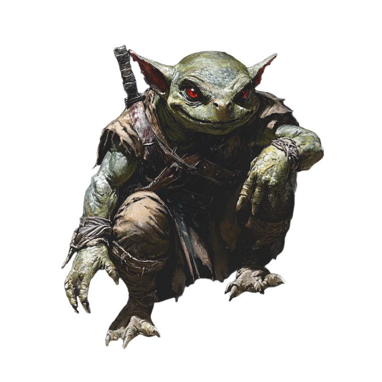 Kobold Sketch Art Vinyl Car Decal Sticker – Waterproof & UV-Resistant 8"