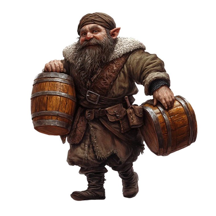 Dwarf Brewer Vinyl Car Decal Sticker – Waterproof & UV-Resistant 8"