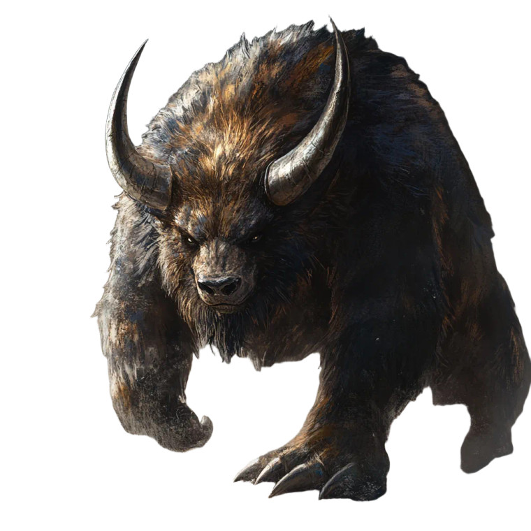 Horned Wolverine Vinyl Car Decal Sticker – Waterproof & UV-Resistant 8"