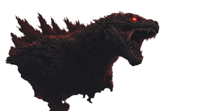 Hell Godzilla Vinyl Car Decal Sticker – Waterproof & UV-Resistant 8"