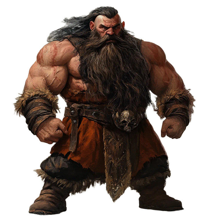 Hairy Dwarf Monk Vinyl Car Decal Sticker – Waterproof & UV-Resistant 8"