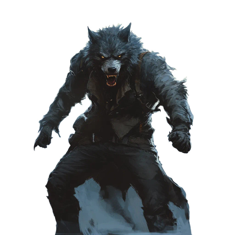Werewolf Dogman Vinyl Car Decal Sticker – Waterproof & UV-Resistant 8"