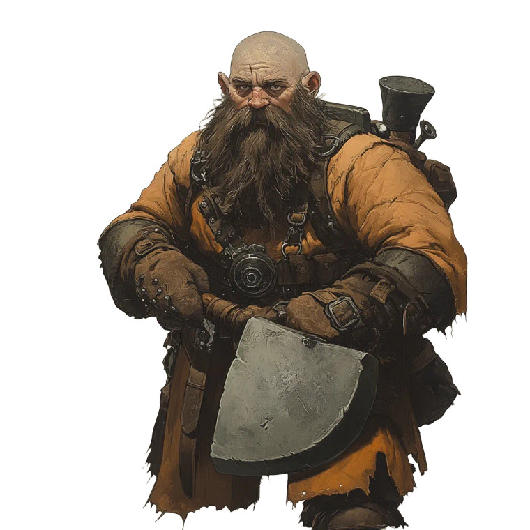 Dwarf Engineer V2 Vinyl Car Decal Sticker – Waterproof & UV-Resistant 8"