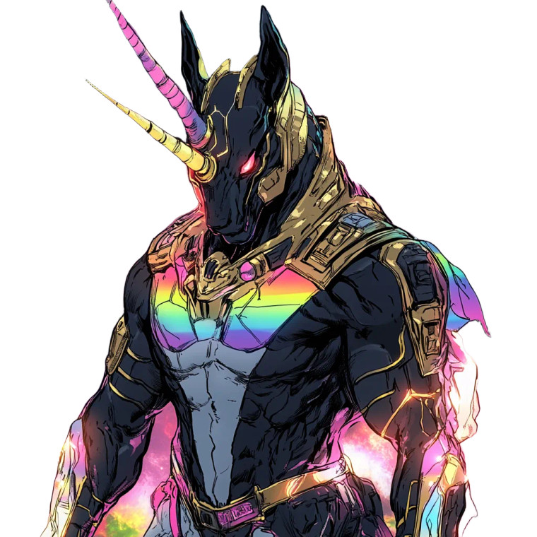 Celestial Anubis Creature Vinyl Car Decal Sticker – Waterproof & UV-Resistant 8"