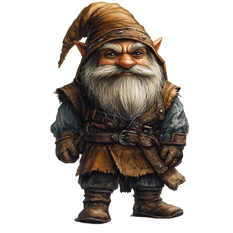 Gnome Citizen D&D Vinyl Car Decal Sticker – Waterproof & UV-Resistant 8"