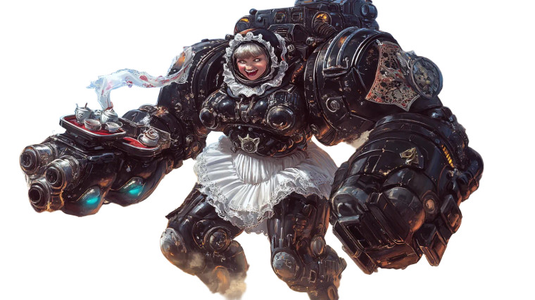 Maid Space Marine Vinyl Car Decal Sticker – Waterproof & UV-Resistant 8"