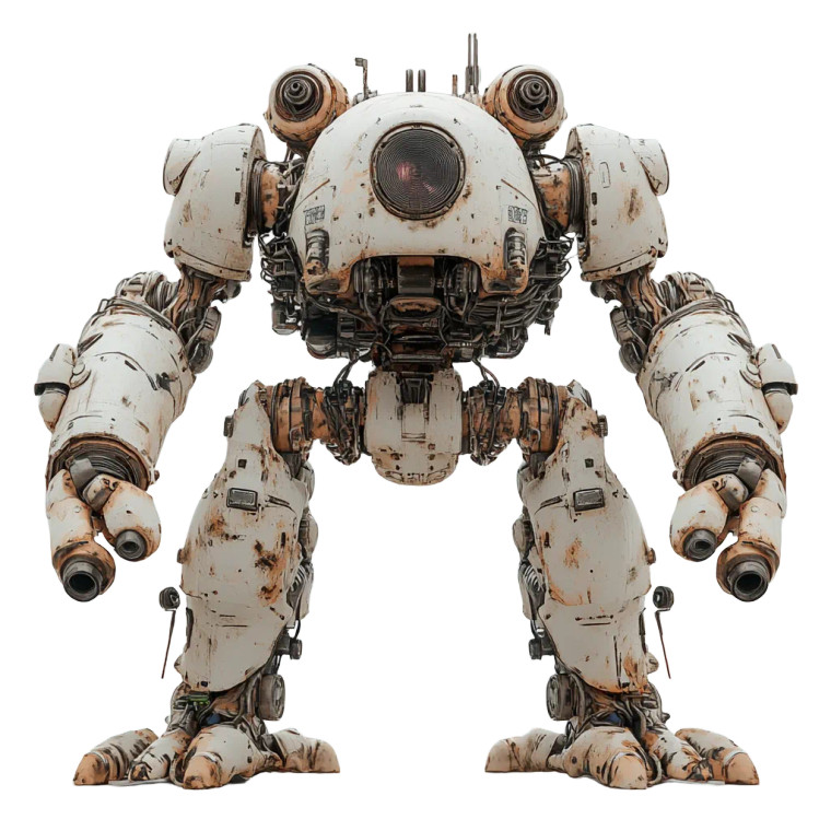 Desert Camo Mech Vinyl Car Decal Sticker – Waterproof & UV-Resistant 8"