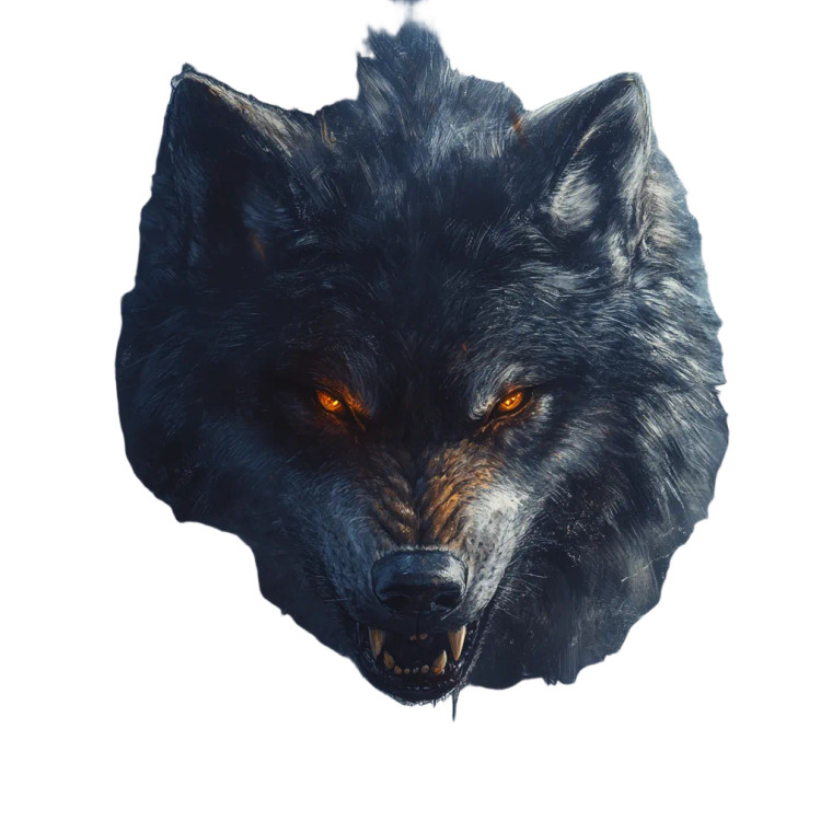 Dire Wolf V3 Vinyl Car Decal Sticker – Waterproof & UV-Resistant 8"