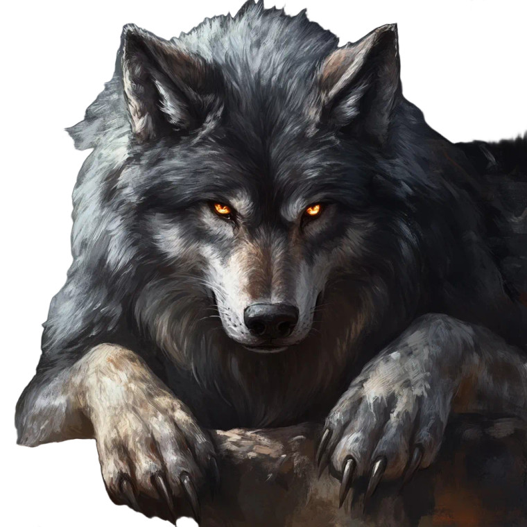 Fenrir The Wolf Vinyl Car Decal Sticker – Waterproof & UV-Resistant 8"