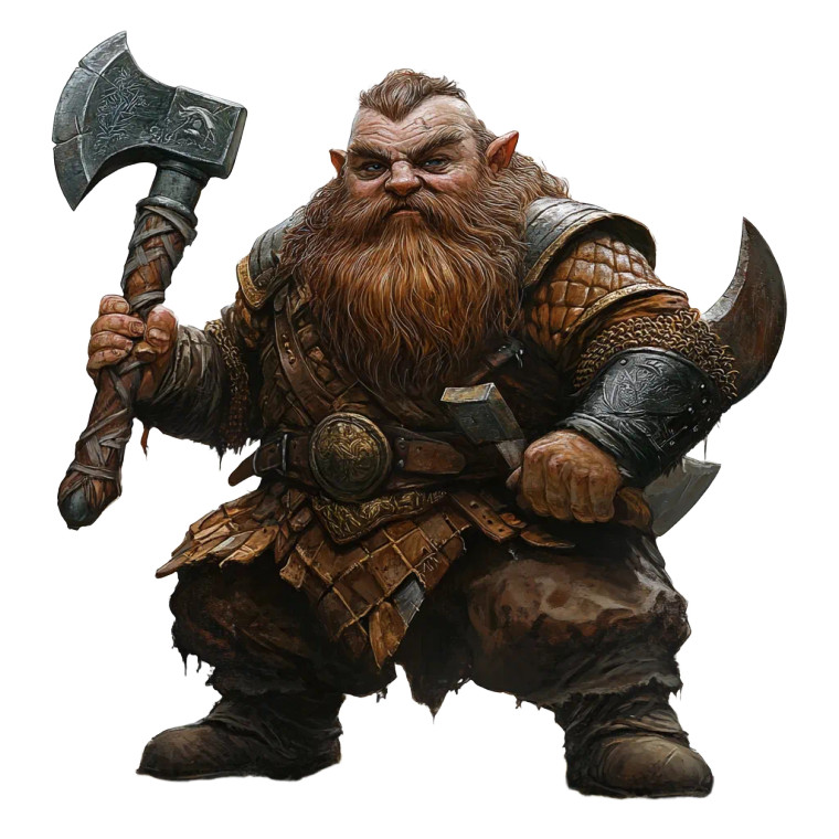 Dwarf Warrior V7 Vinyl Car Decal Sticker – Waterproof & UV-Resistant 8"