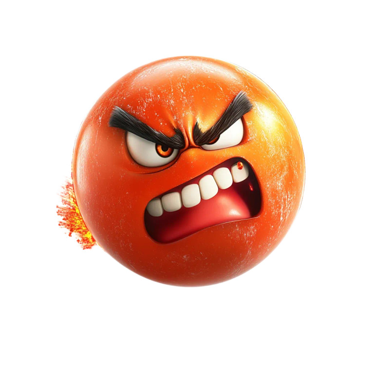 Angry Bowling Ball Vinyl Car Decal Sticker – Waterproof & UV-Resistant 8"