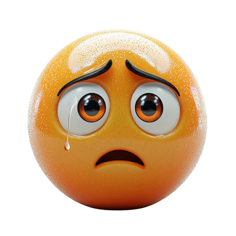 Crying Emoji Vinyl Car Decal Sticker – Waterproof & UV-Resistant 8"