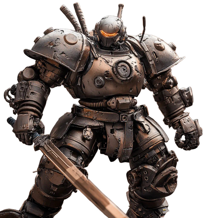 Industrial Robot Samurai Vinyl Car Decal Sticker – Waterproof & UV-Resistant 8"