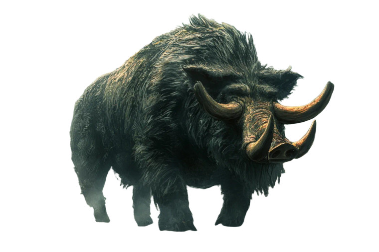 Gigantic Magic Boar Vinyl Car Decal Sticker – Waterproof & UV-Resistant 8"