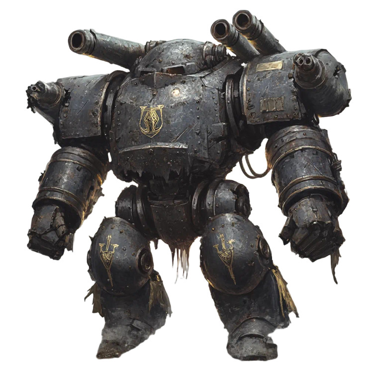 Armored Stone Golem Vinyl Car Decal Sticker – Waterproof & UV-Resistant 8"