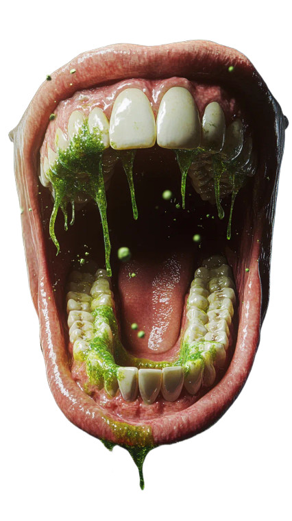 Hyper Realistic Mouth Vinyl Car Decal Sticker – Waterproof & UV-Resistant 8"