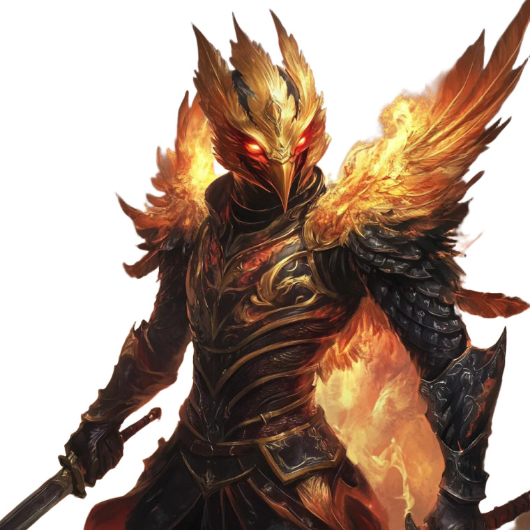 Phoenix Warrior V2 Vinyl Car Decal Sticker – Waterproof & UV-Resistant 8"