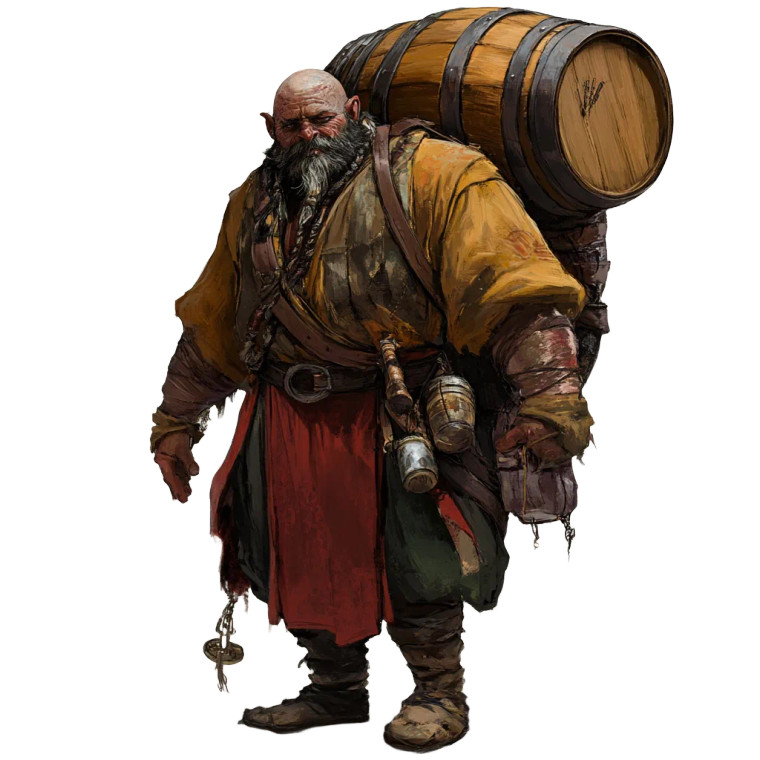 Drunken Goliath Monk Vinyl Car Decal Sticker – Waterproof & UV-Resistant 8"