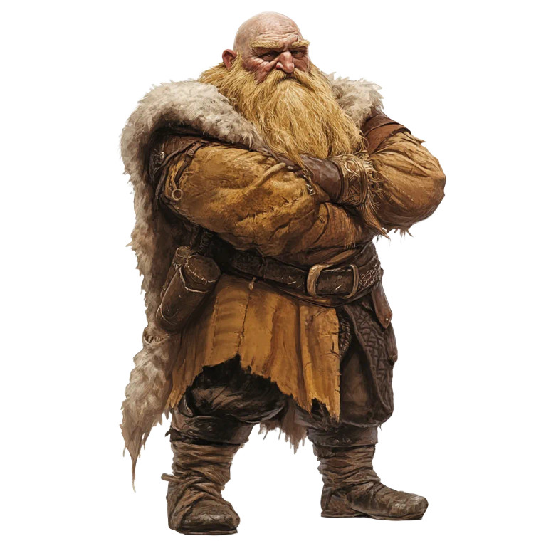Berserker Dwarf Profile Vinyl Car Decal Sticker – Waterproof & UV-Resistant 8"
