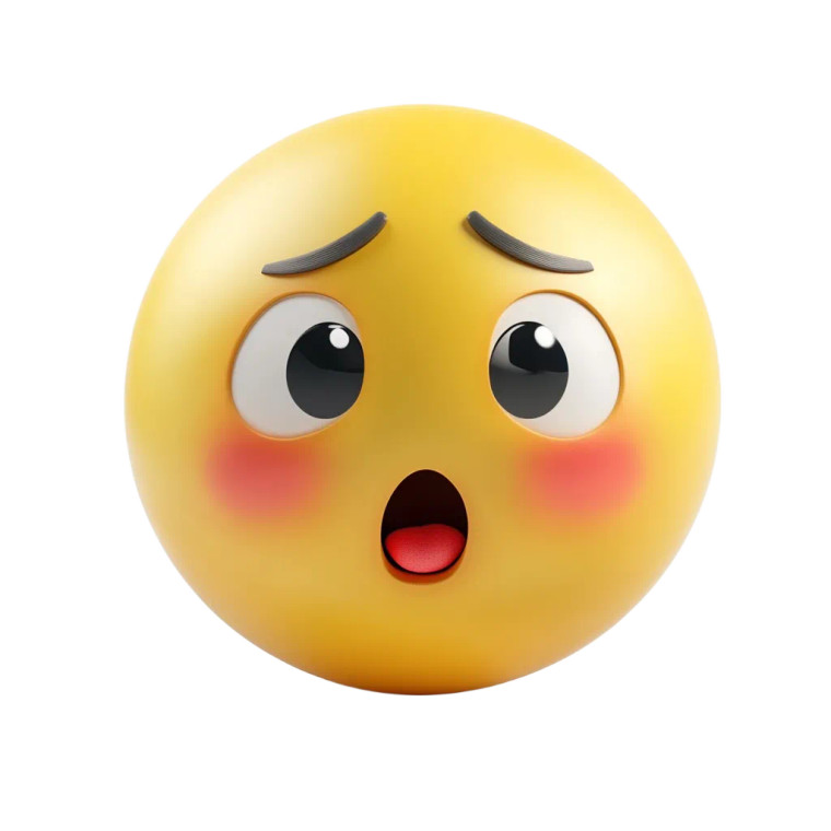 Blushing Emoji Vinyl Car Decal Sticker – Waterproof & UV-Resistant 8"