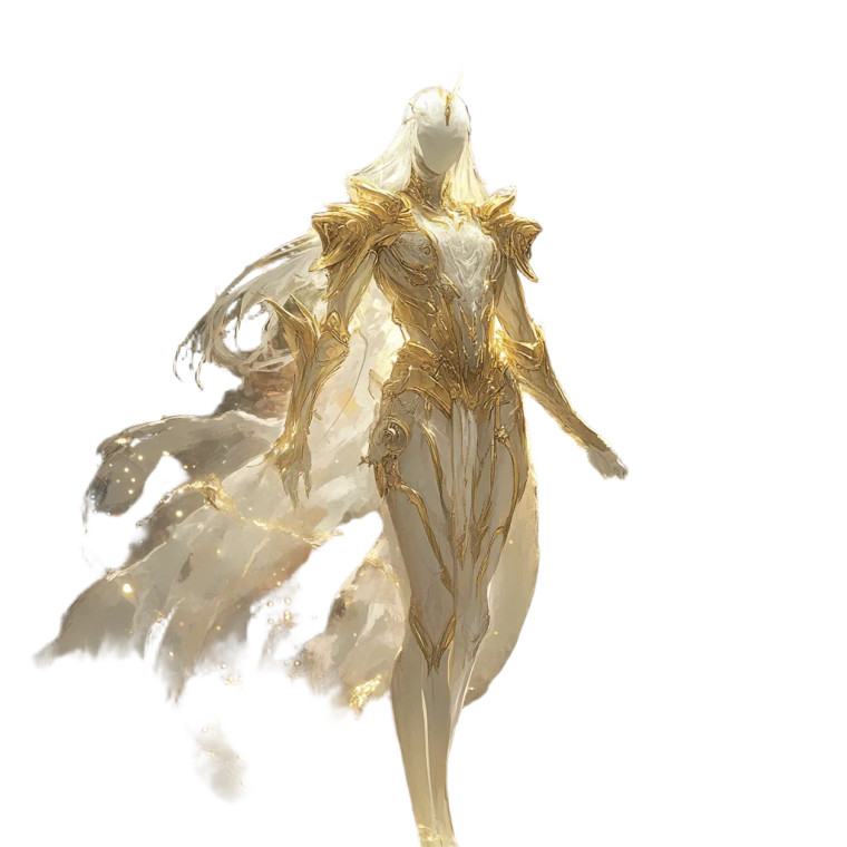 Celestial Warrior Goddess Vinyl Car Decal Sticker – Waterproof & UV-Resistant 8"