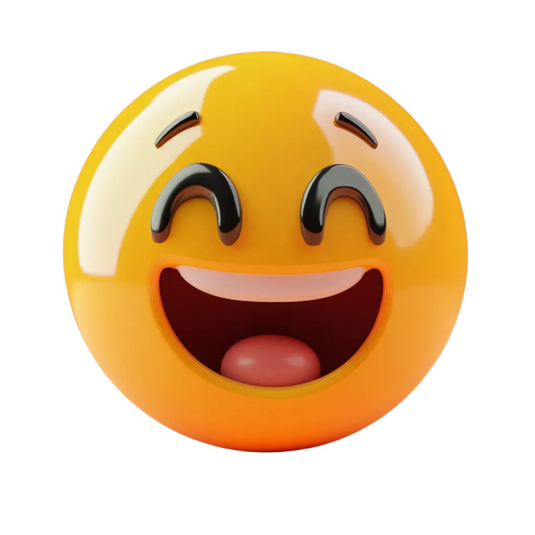 Happy Emoji Sprite Vinyl Car Decal Sticker – Waterproof & UV-Resistant 8"