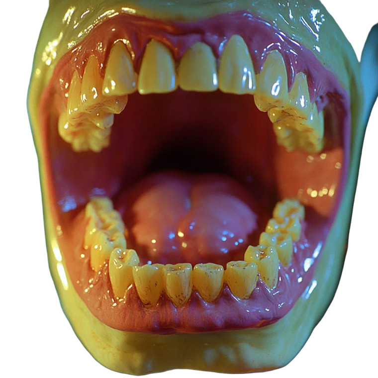 Dirty Mouth Close-Up Vinyl Car Decal Sticker – Waterproof & UV-Resistant 8"