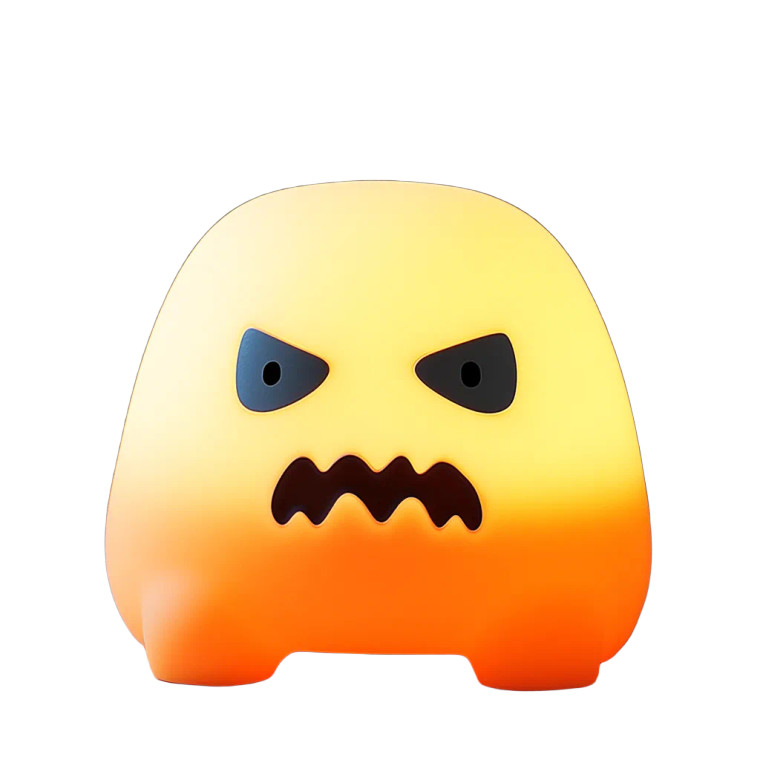 Angry Monster Lamp Vinyl Car Decal Sticker – Waterproof & UV-Resistant 8"