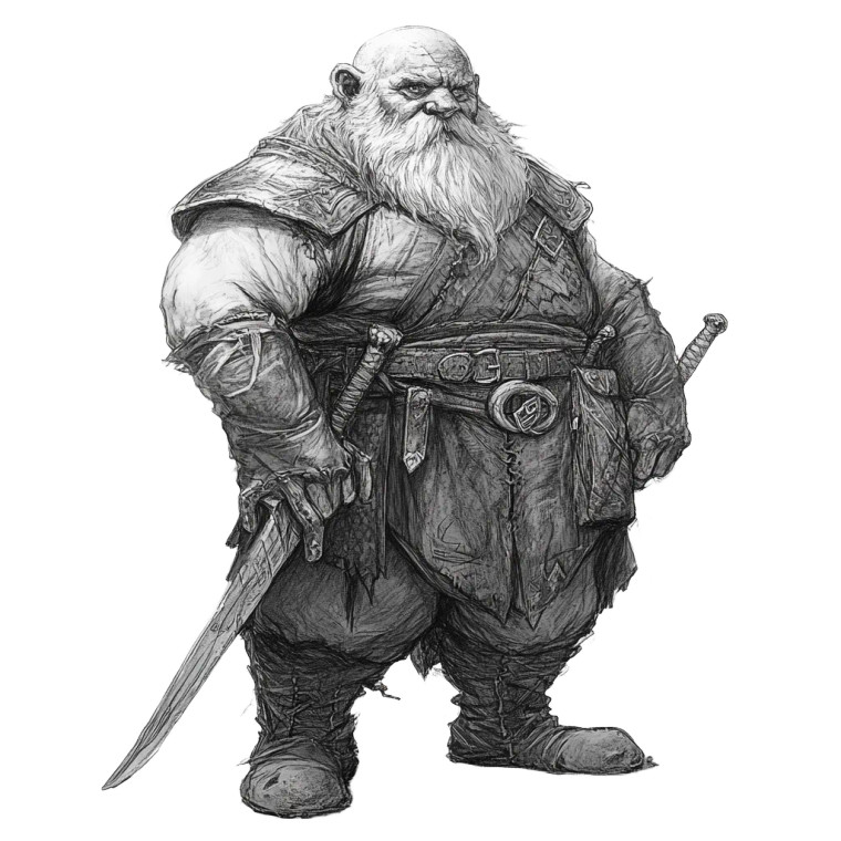 Fantasy Dwarf V7 Vinyl Car Decal Sticker – Waterproof & UV-Resistant 8"