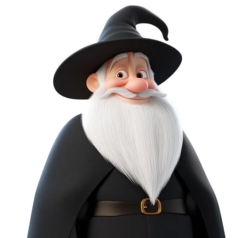 Pixar Wizard Vinyl Car Decal Sticker – Waterproof & UV-Resistant 8"