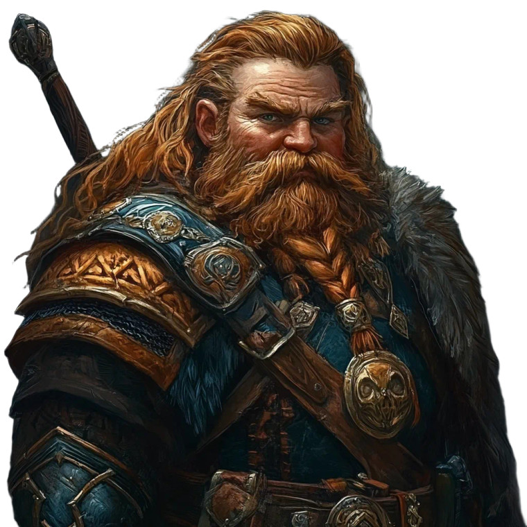 Dwarven Guard Vinyl Car Decal Sticker – Waterproof & UV-Resistant 8"