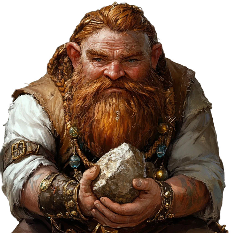 Dwarf Merchant Vinyl Car Decal Sticker – Waterproof & UV-Resistant 8"