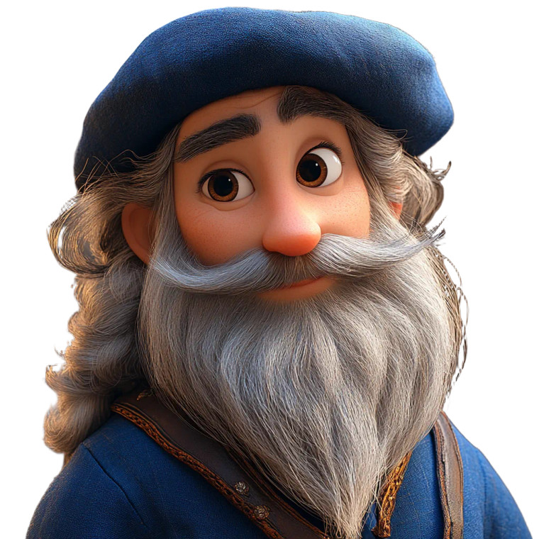 Pixar Leonardo Vinyl Car Decal Sticker – Waterproof & UV-Resistant 8"