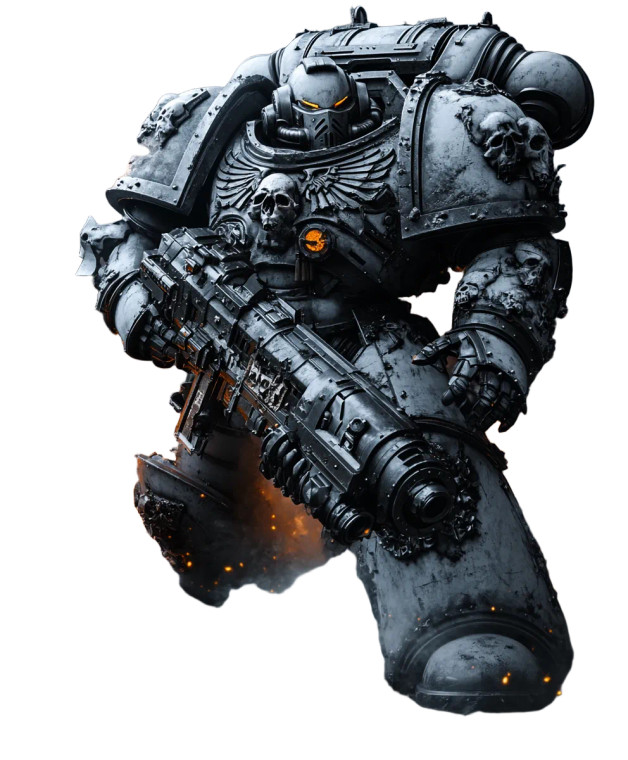 Grey Knights Warrior V2 Vinyl Car Decal Sticker – Waterproof & UV-Resistant 8"