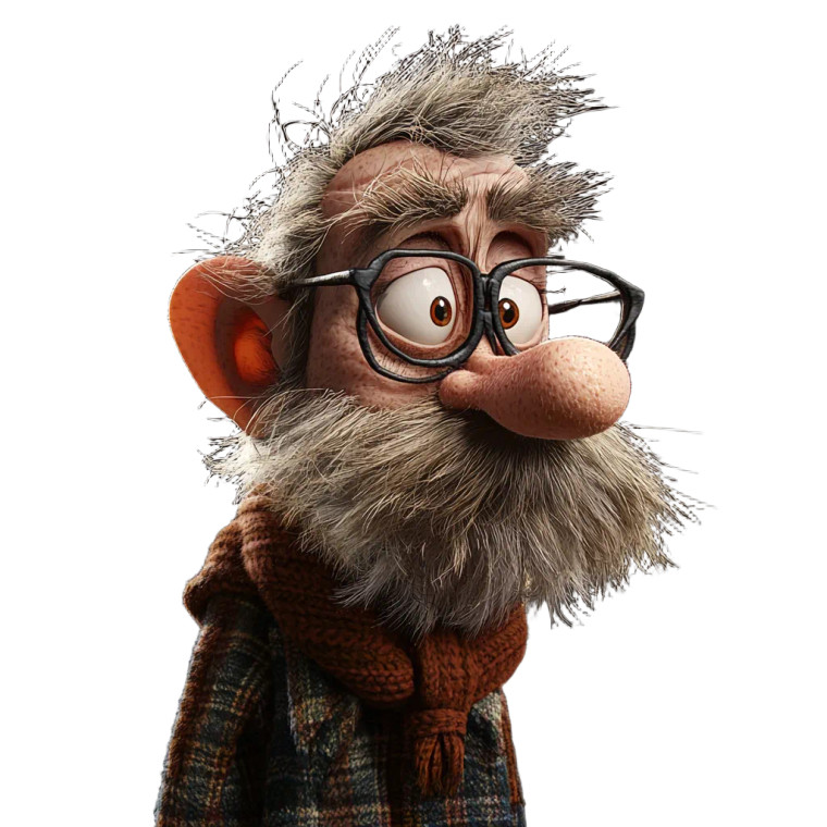 2D Yorkshireman Character Vinyl Car Decal Sticker – Waterproof & UV-Resistant 8"