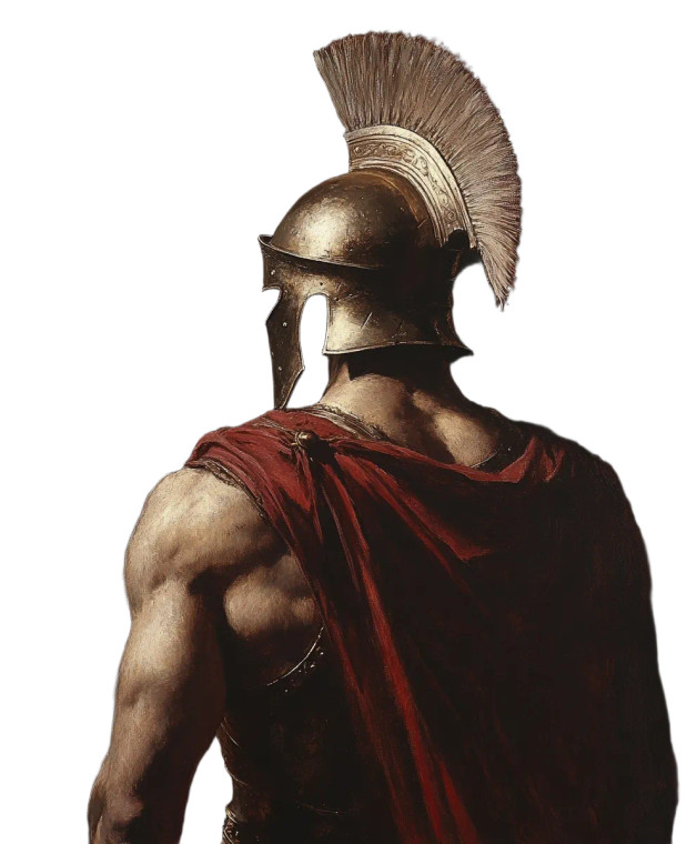 Spartan Warrior Painting V2 Vinyl Car Decal Sticker – Waterproof & UV-Resistant 8"