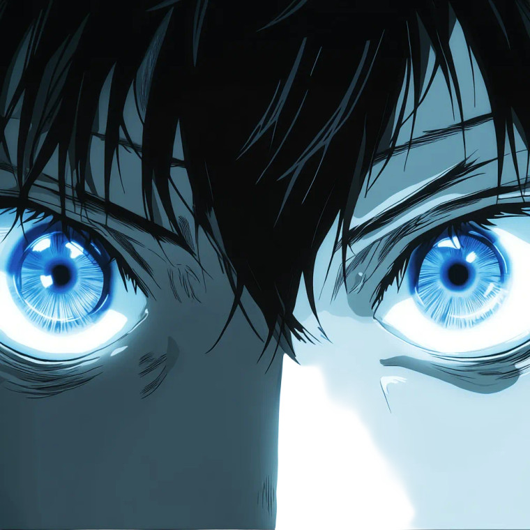 Gojo Satoru Eyes Vinyl Car Decal Sticker – Waterproof & UV-Resistant 8"