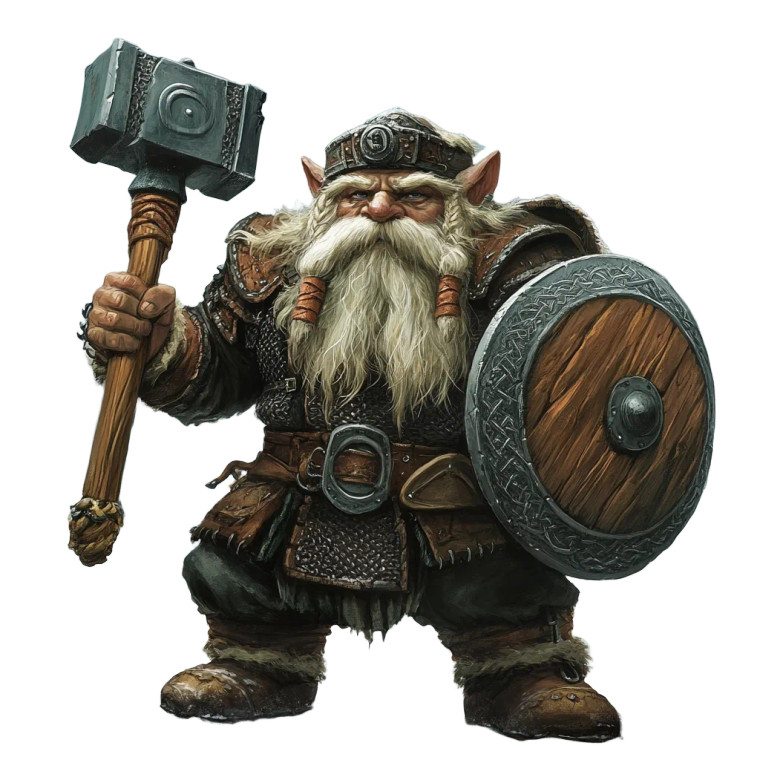 Dwarf Warrior V8 Vinyl Car Decal Sticker – Waterproof & UV-Resistant 8"