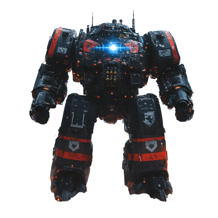 Colossal Assault Battlemech Vinyl Car Decal Sticker – Waterproof & UV-Resistant 8"