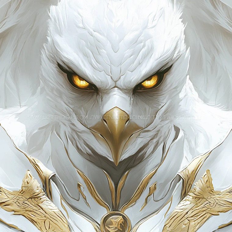 Noble Falcon Knight Vinyl Car Decal Sticker – Waterproof & UV-Resistant 8"