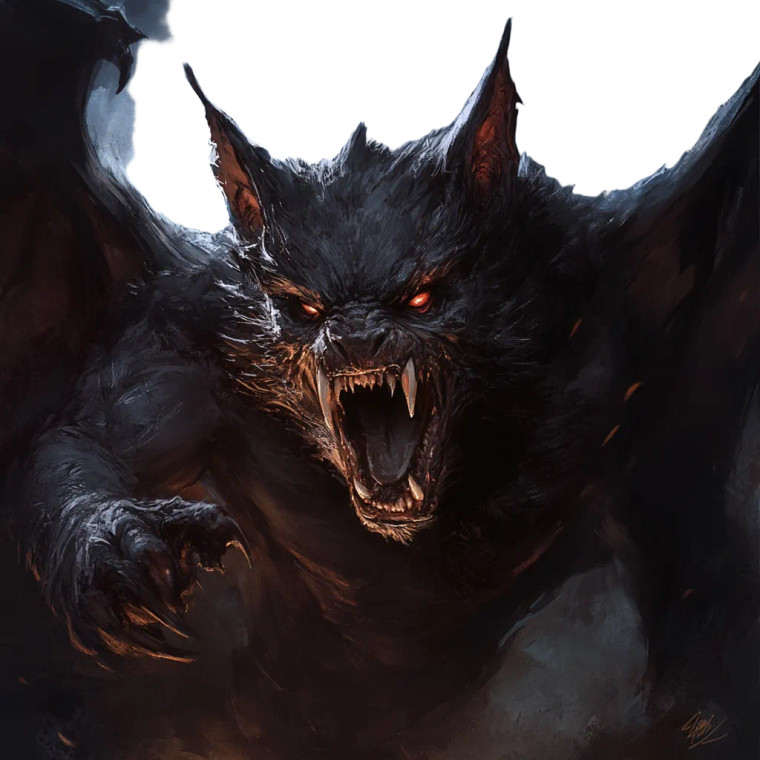 Ancient Vampire Beast Vinyl Car Decal Sticker – Waterproof & UV-Resistant 8"