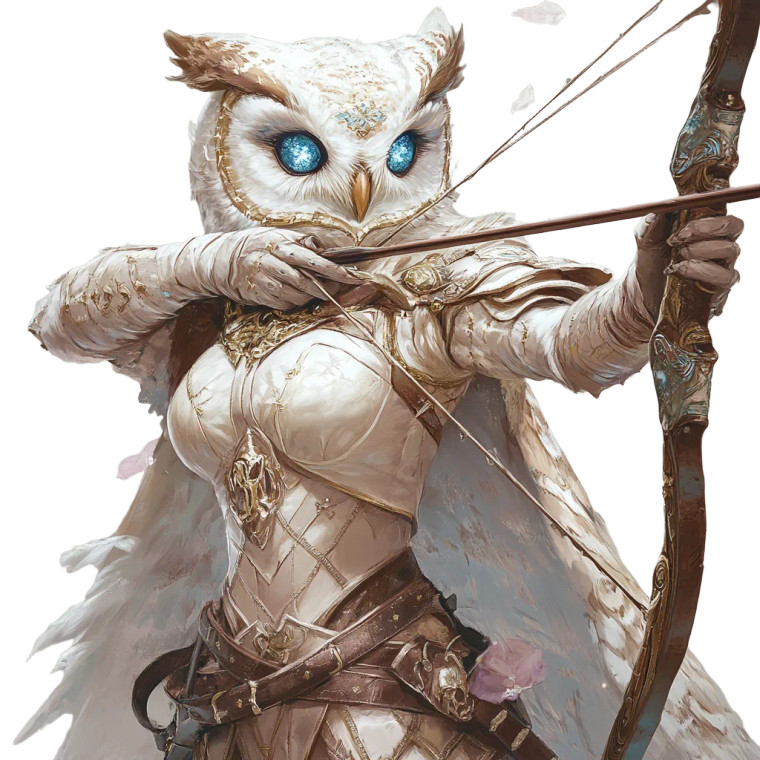 Owlin Ranger Dnd Vinyl Car Decal Sticker – Waterproof & UV-Resistant 8"