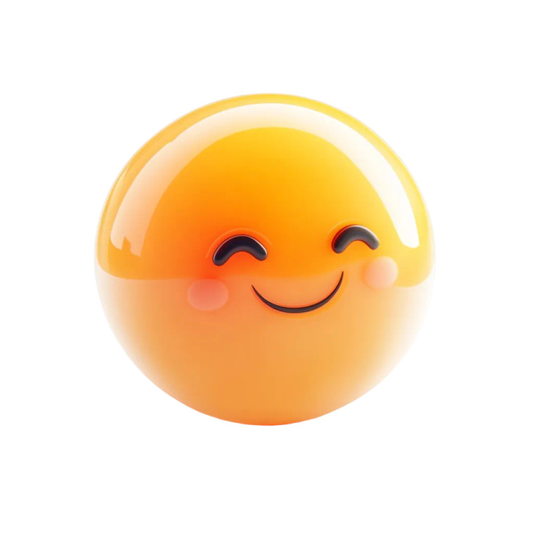 3D Smiley Icon Vinyl Car Decal Sticker – Waterproof & UV-Resistant 8"