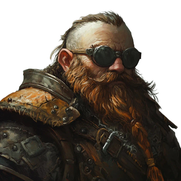 Hill Dwarf Rogue Vinyl Car Decal Sticker – Waterproof & UV-Resistant 8"