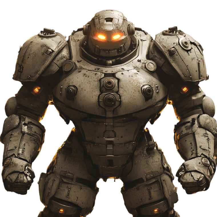 Defensive Combat Robot Vinyl Car Decal Sticker – Waterproof & UV-Resistant 8"