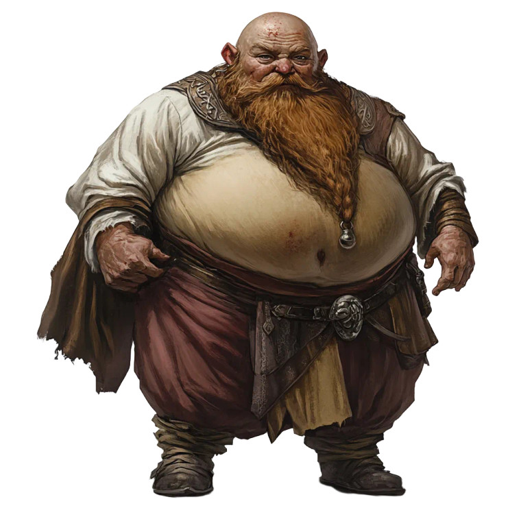 Redbeard Dwarf Monk Vinyl Car Decal Sticker – Waterproof & UV-Resistant 8"