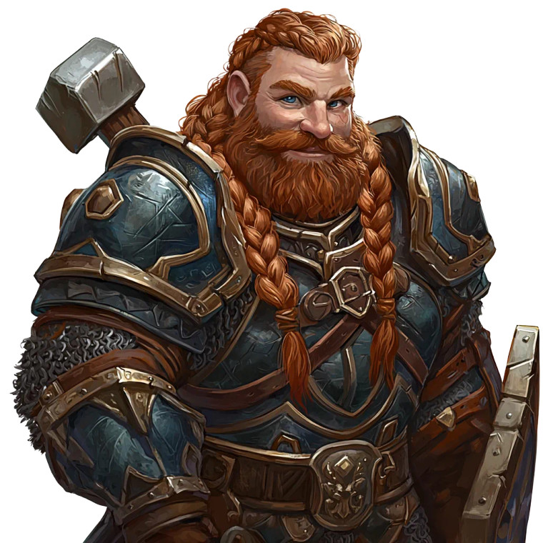 Rugged Dwarf Warrior Vinyl Car Decal Sticker – Waterproof & UV-Resistant 8"