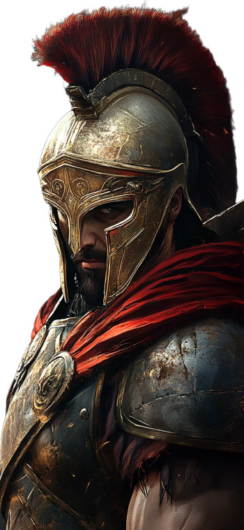 Spartan Warrior God Vinyl Car Decal Sticker – Waterproof & UV-Resistant 8"