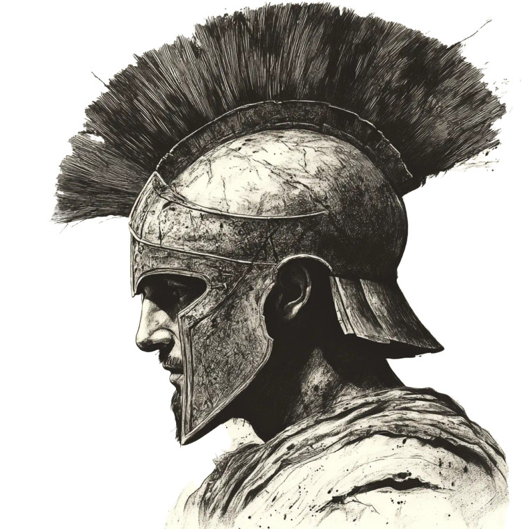 Spartan Warrior V19 Vinyl Car Decal Sticker – Waterproof & UV-Resistant 8"