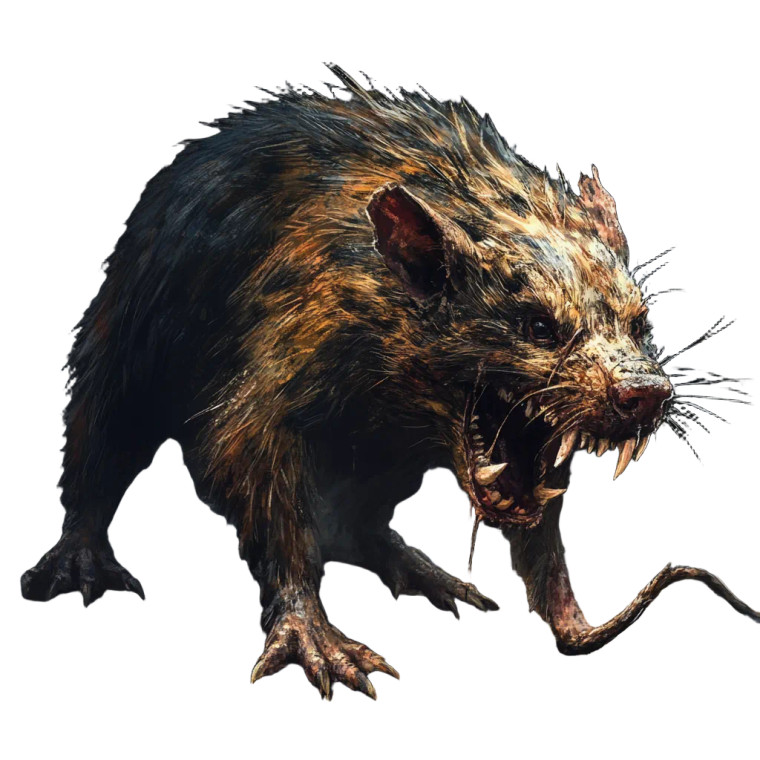 Rat-Dog Monster Vinyl Car Decal Sticker – Waterproof & UV-Resistant 8"